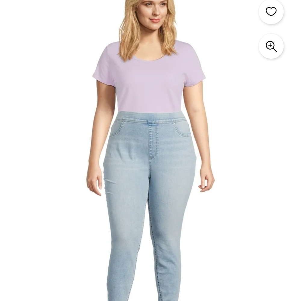 Terra & Sky Women's Light Blue Skinny Jeans